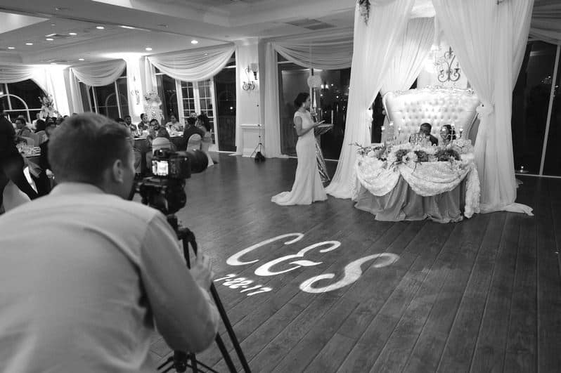 Video team record a wedding at Crystal Ballroom Sunset Harbor